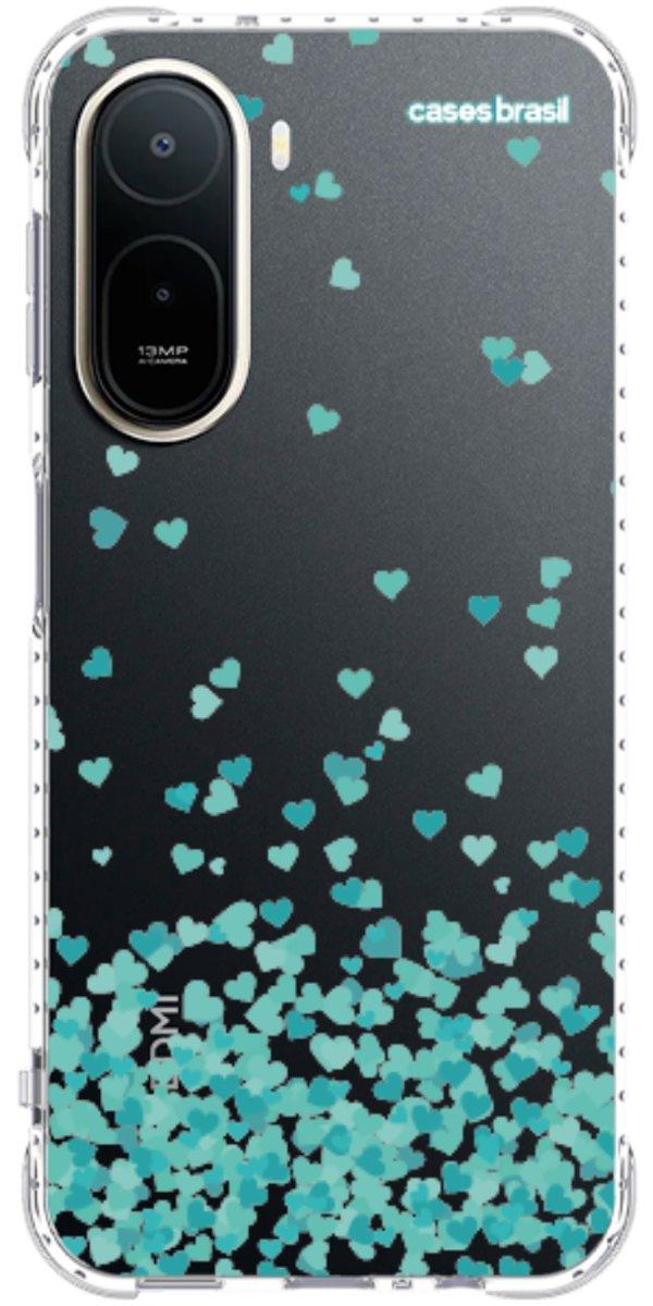 Capinha para Celular Corações Flutuantes Tiffany