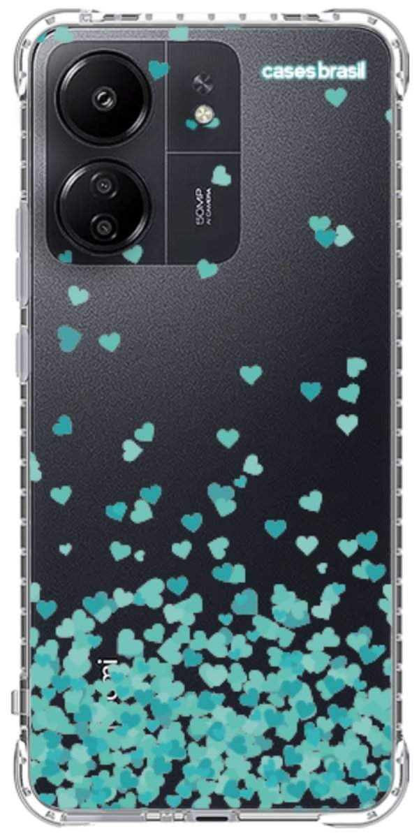 Capinha para Celular Corações Flutuantes Tiffany