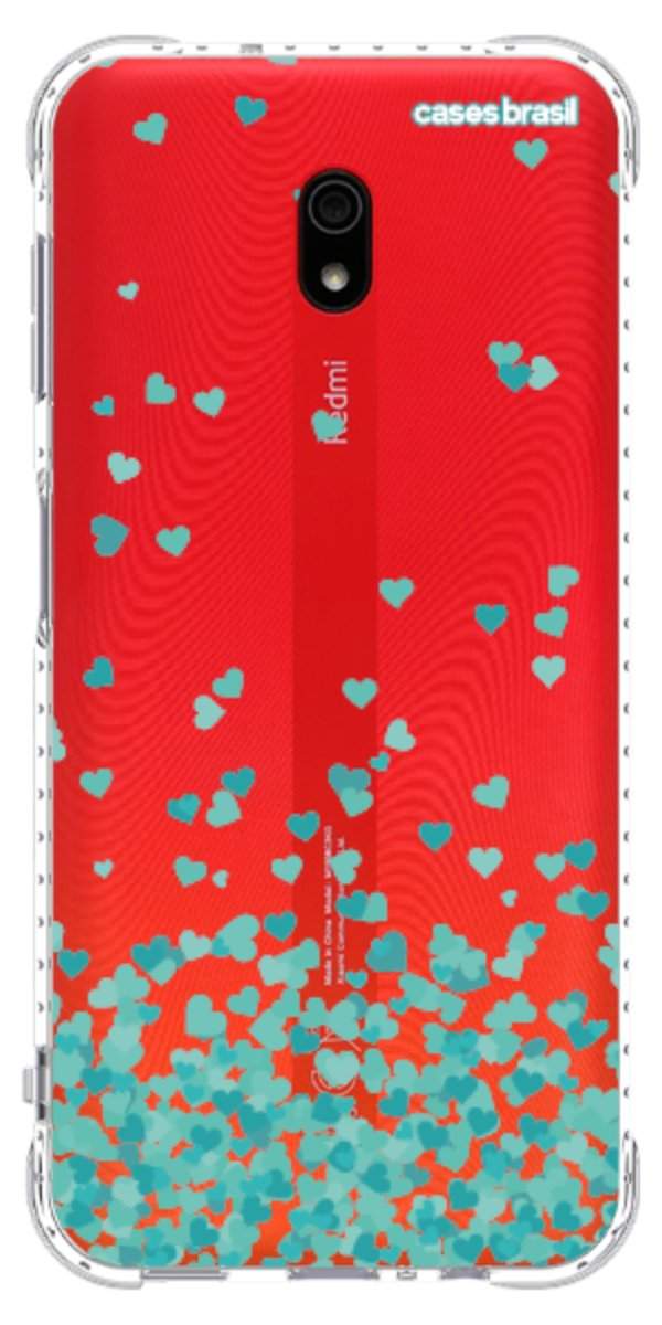 Capinha para Celular Corações Flutuantes Tiffany