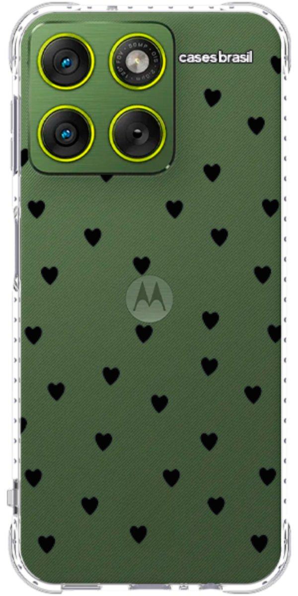 Capinha para Celular Corações Black