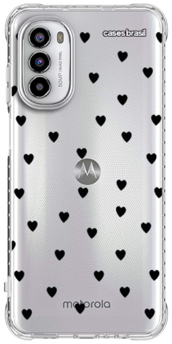 Capinha para Celular Corações Black