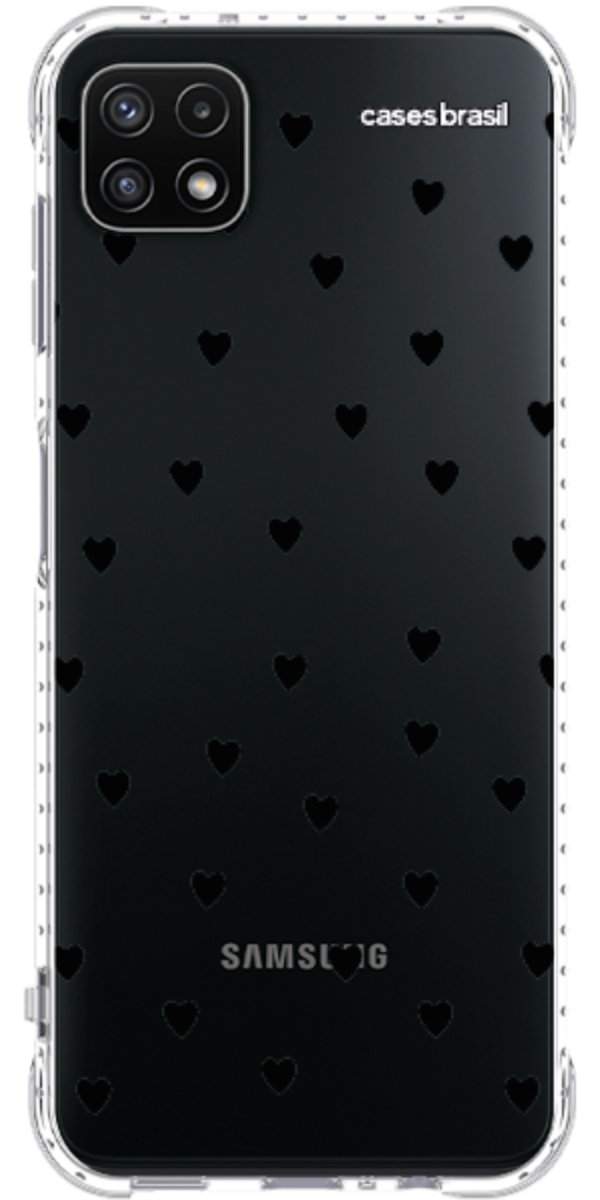 Capinha para Celular Corações Black