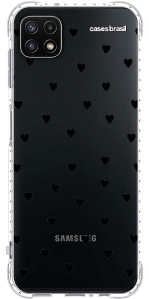 Capinha para Celular Corações Black