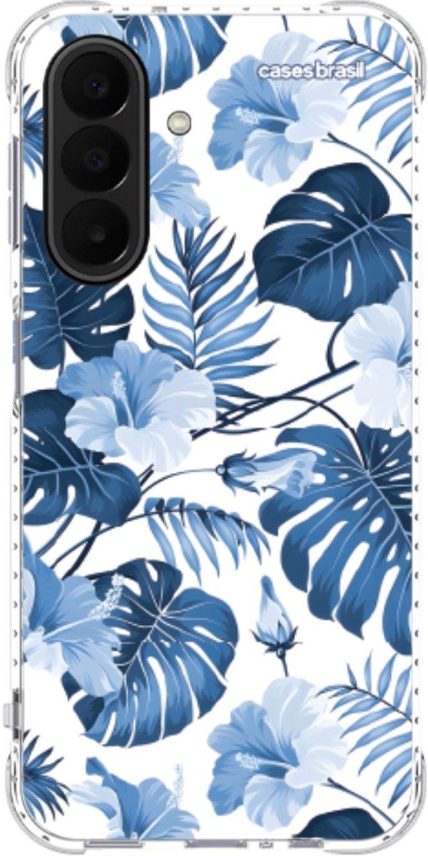 Capinha para Celular Folhagem Tropical Azul