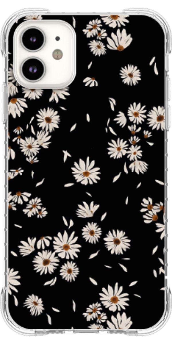 Capinha para Celular Margaridas Black
