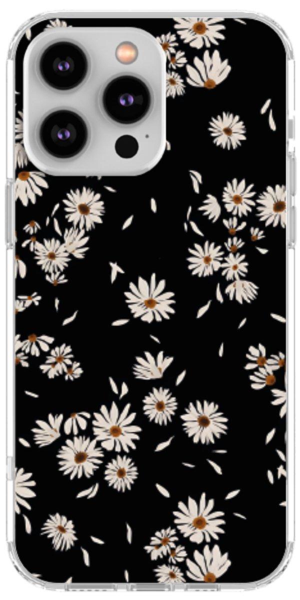 Capinha para Celular Margaridas Black