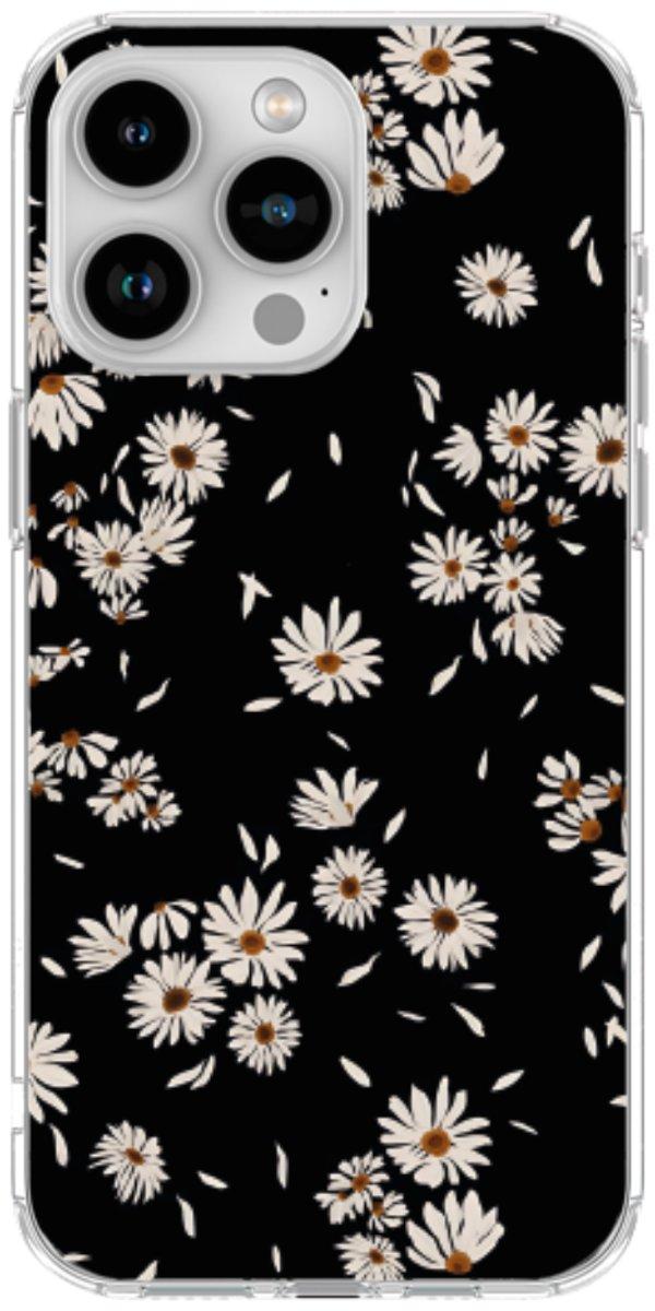 Capinha para Celular Margaridas Black