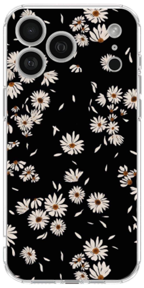 Capinha para Celular Margaridas Black
