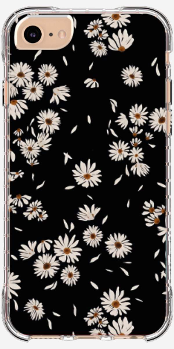 Capinha para Celular Margaridas Black