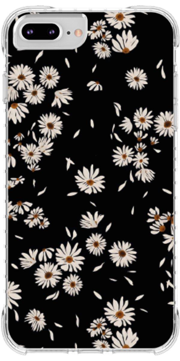 Capinha para Celular Margaridas Black