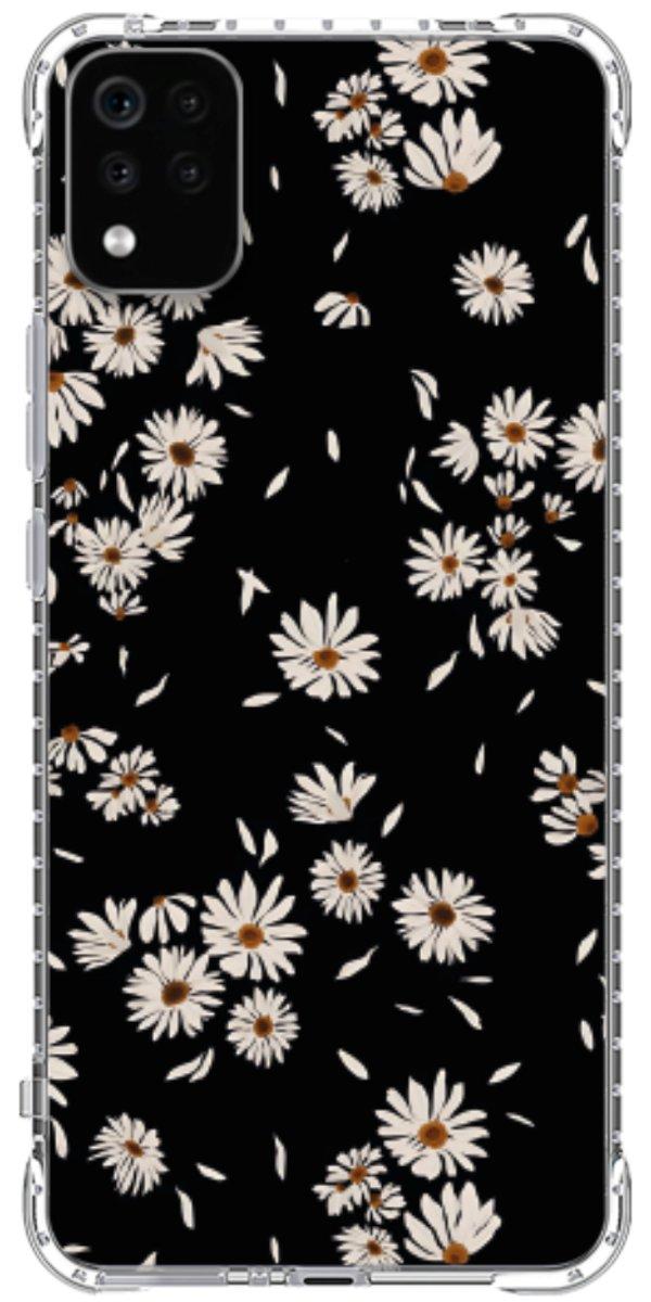 Capinha para Celular Margaridas Black