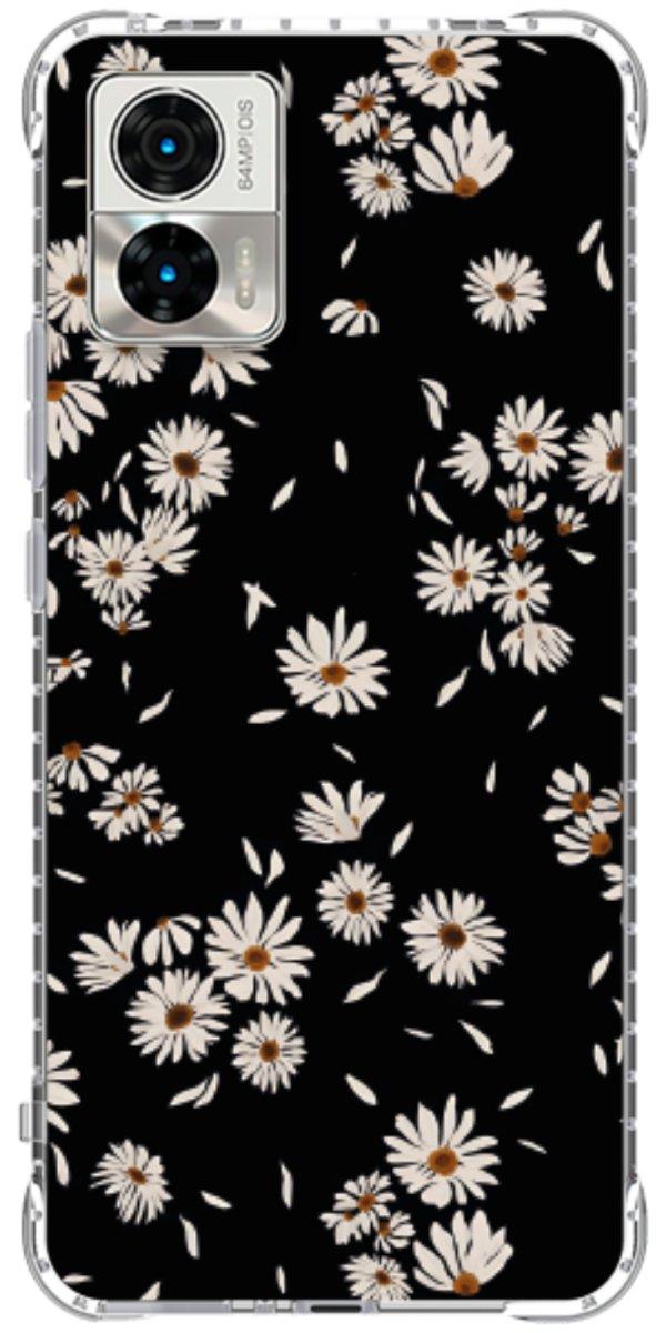 Capinha para Celular Margaridas Black