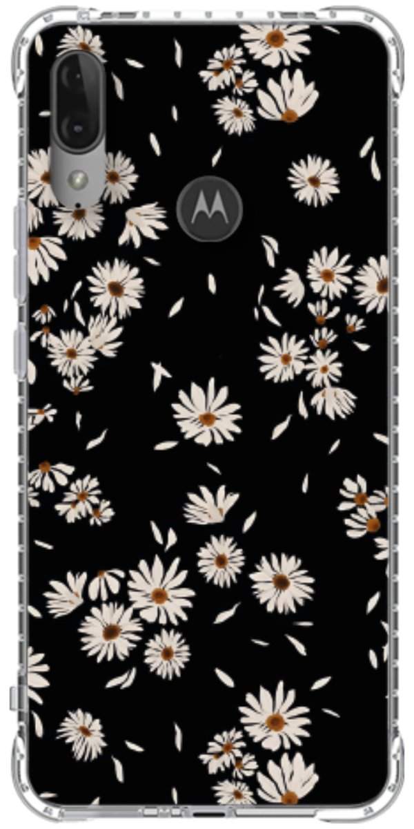 Capinha para Celular Margaridas Black