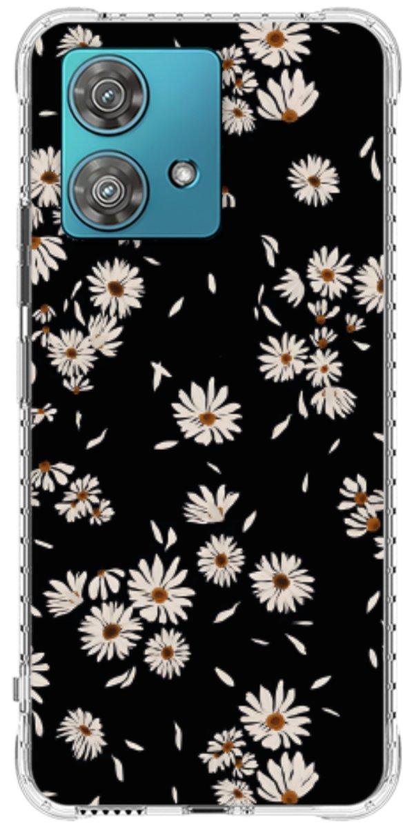 Capinha para Celular Margaridas Black
