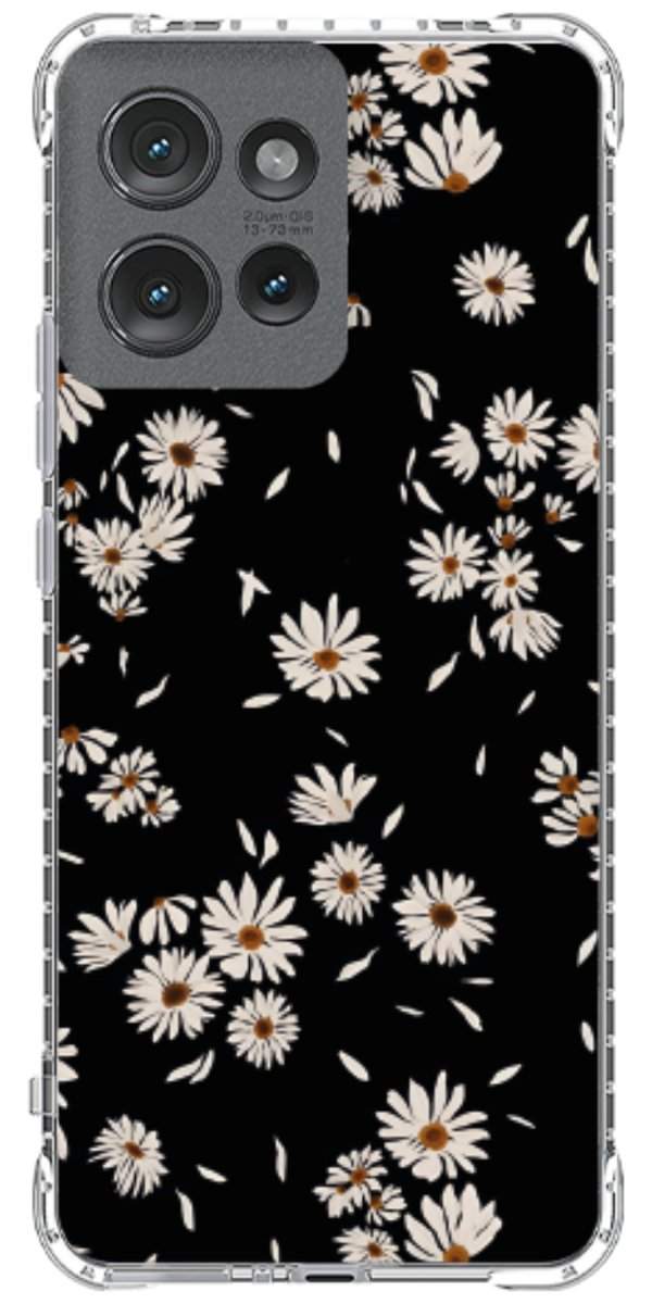 Capinha para Celular Margaridas Black