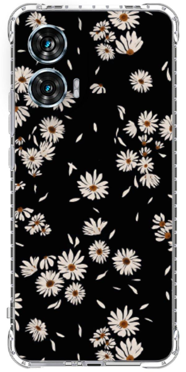Capinha para Celular Margaridas Black