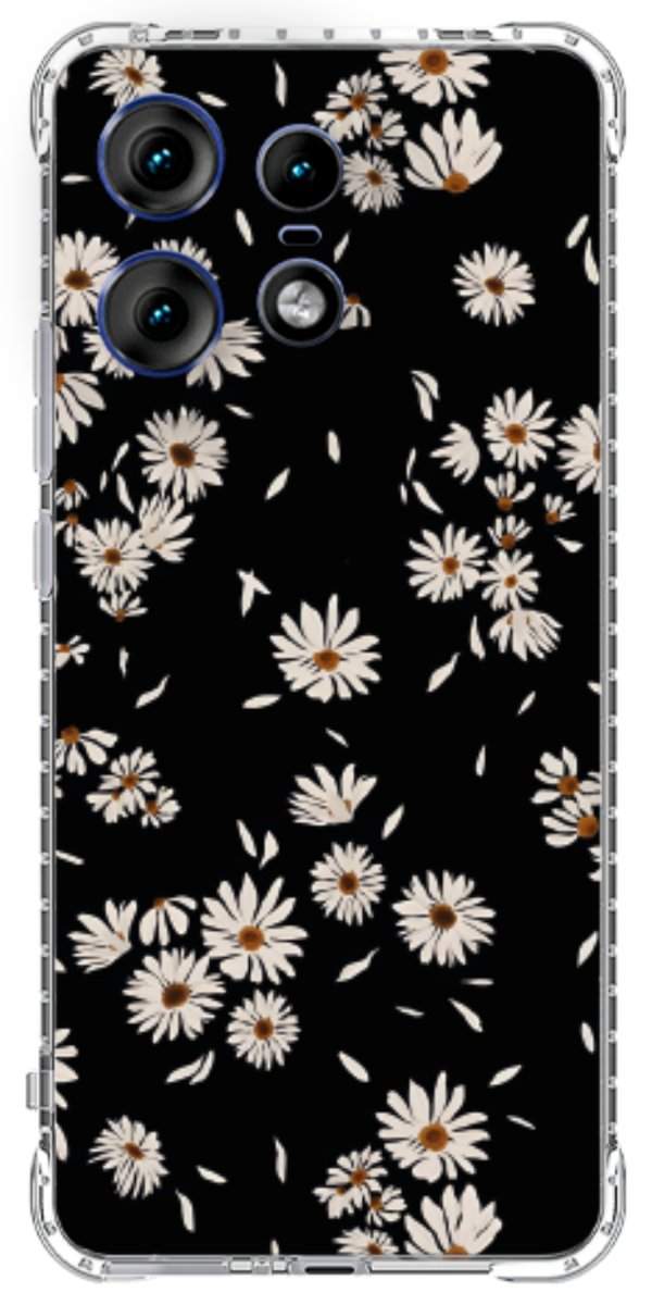Capinha para Celular Margaridas Black