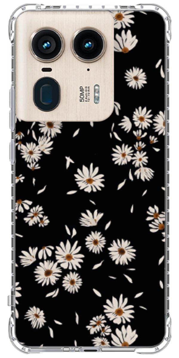 Capinha para Celular Margaridas Black