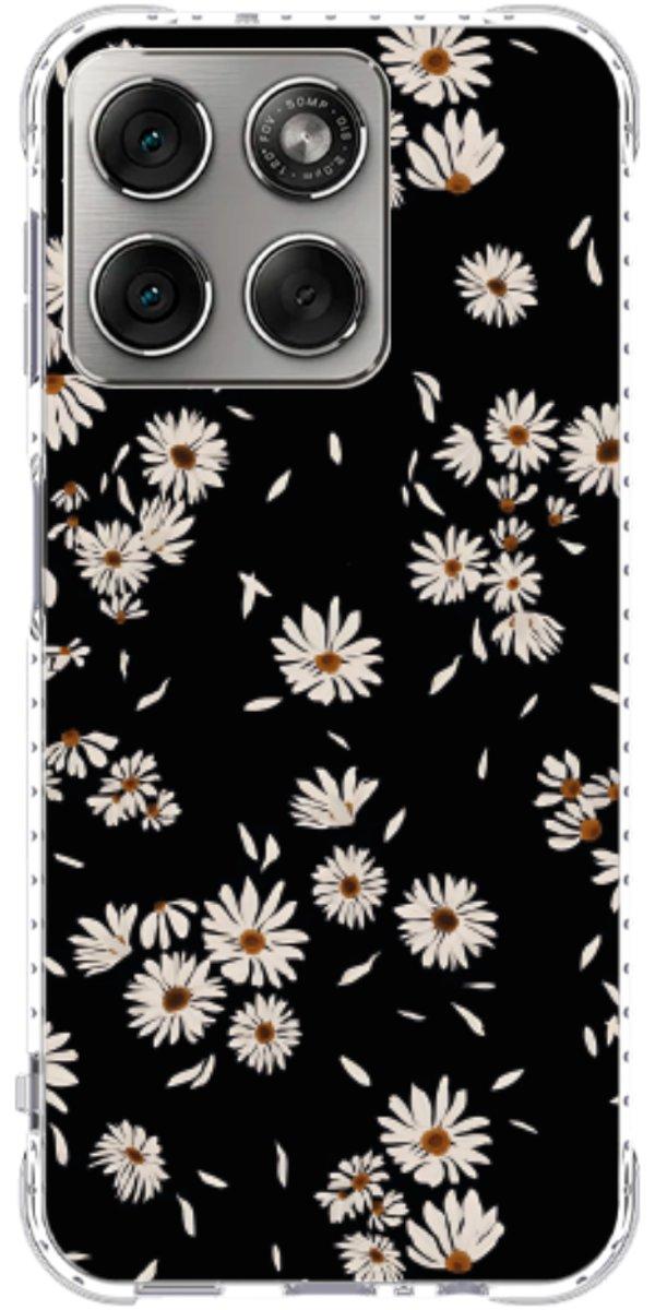 Capinha para Celular Margaridas Black