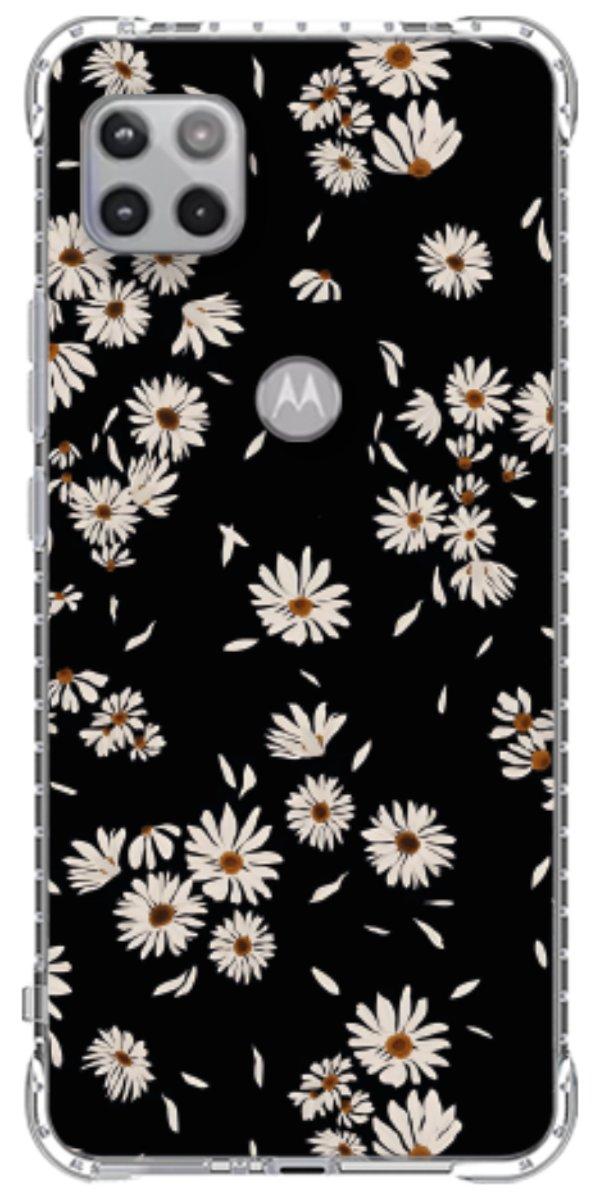 Capinha para Celular Margaridas Black