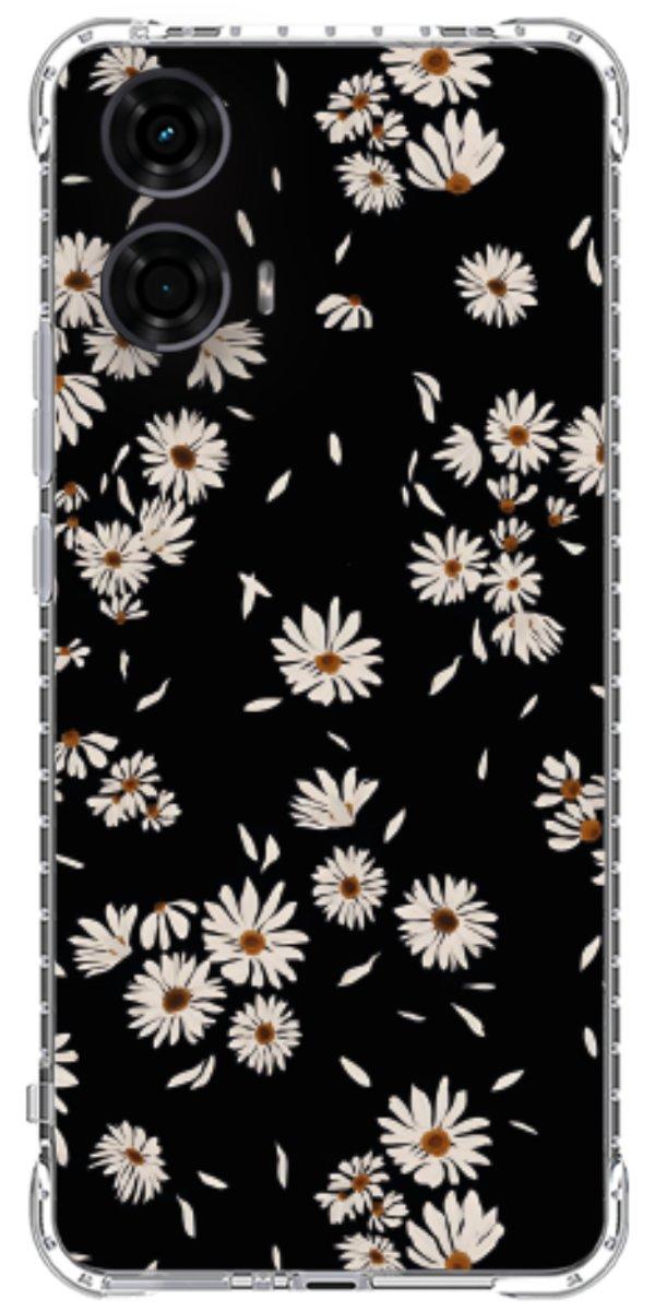 Capinha para Celular Margaridas Black