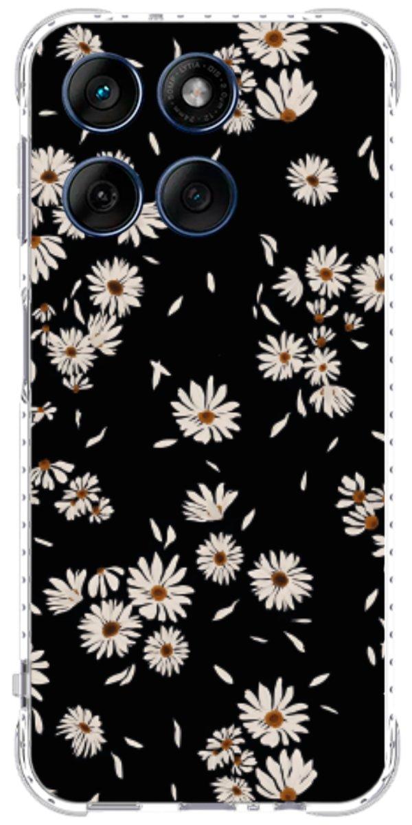 Capinha para Celular Margaridas Black