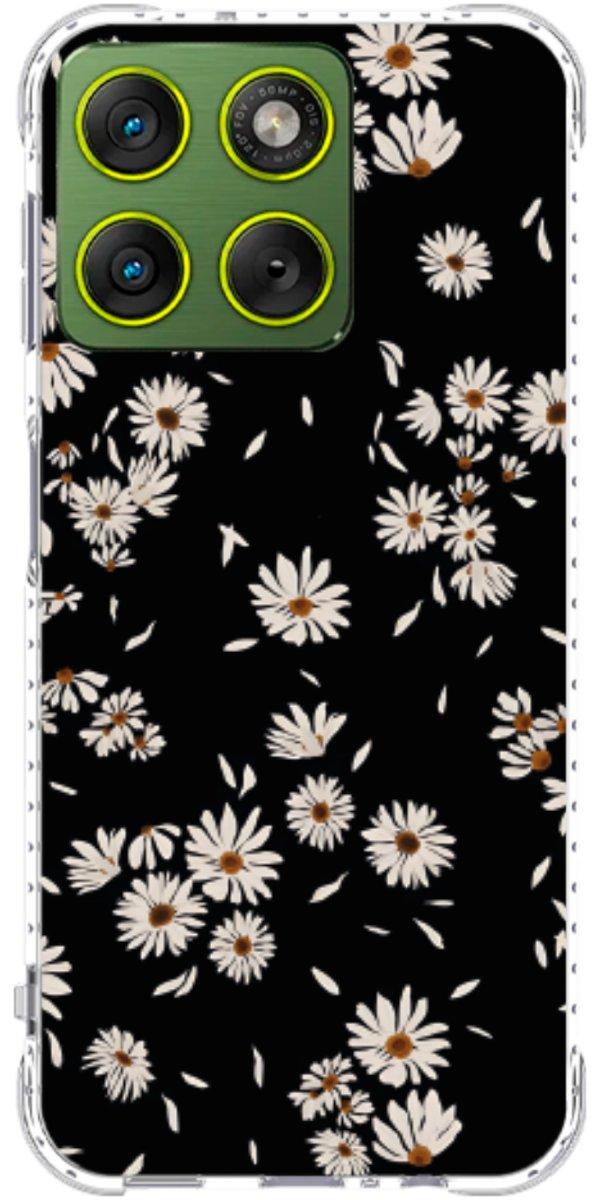 Capinha para Celular Margaridas Black