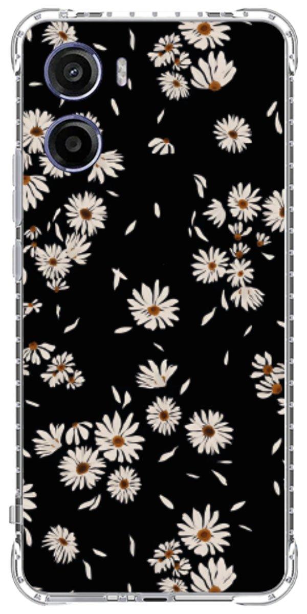 Capinha para Celular Margaridas Black