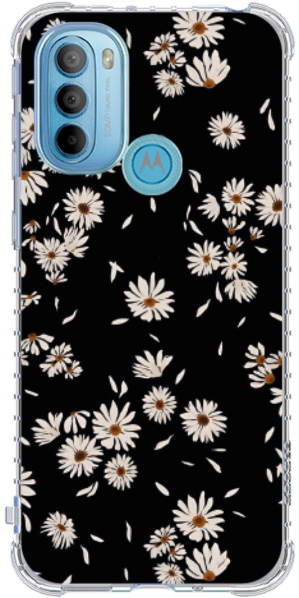 Capinha para Celular Margaridas Black