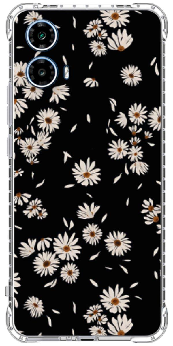 Capinha para Celular Margaridas Black
