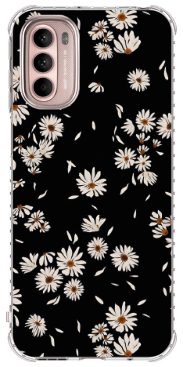 Capinha para Celular Margaridas Black