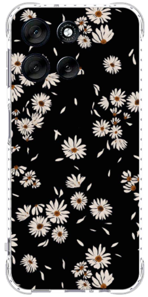 Capinha para Celular Margaridas Black