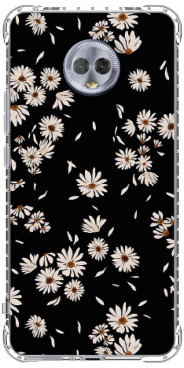 Capinha para Celular Margaridas Black
