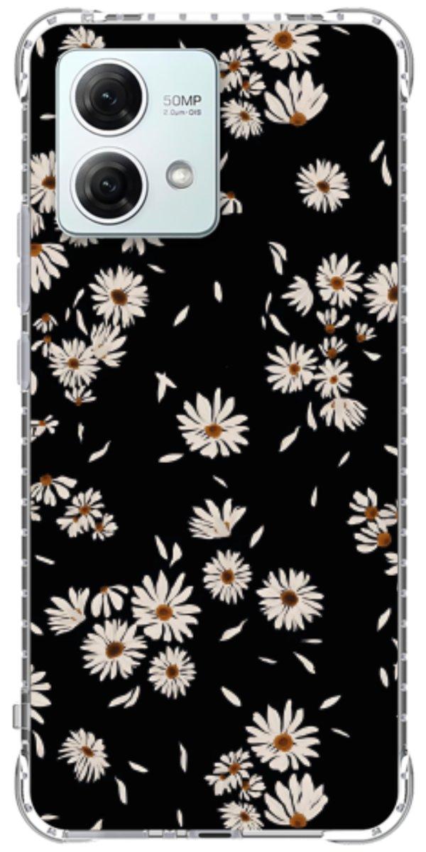 Capinha para Celular Margaridas Black