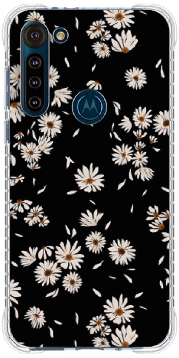 Capinha para Celular Margaridas Black