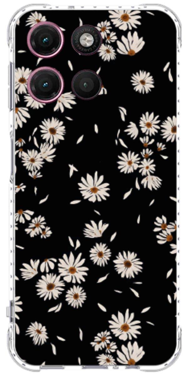 Capinha para Celular Margaridas Black