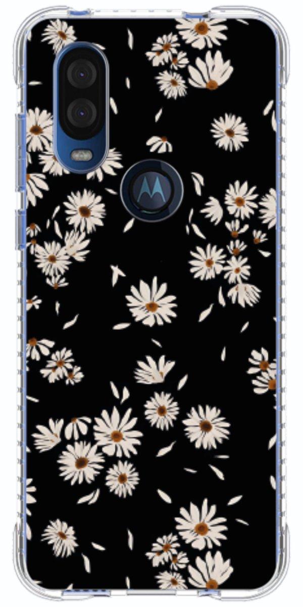 Capinha para Celular Margaridas Black