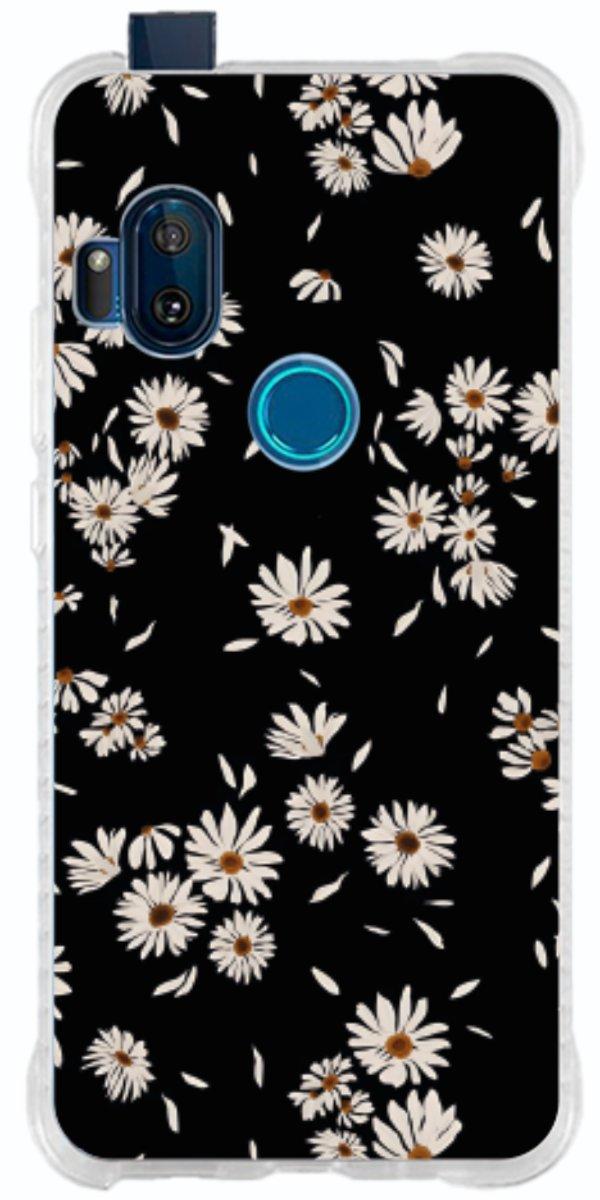 Capinha para Celular Margaridas Black