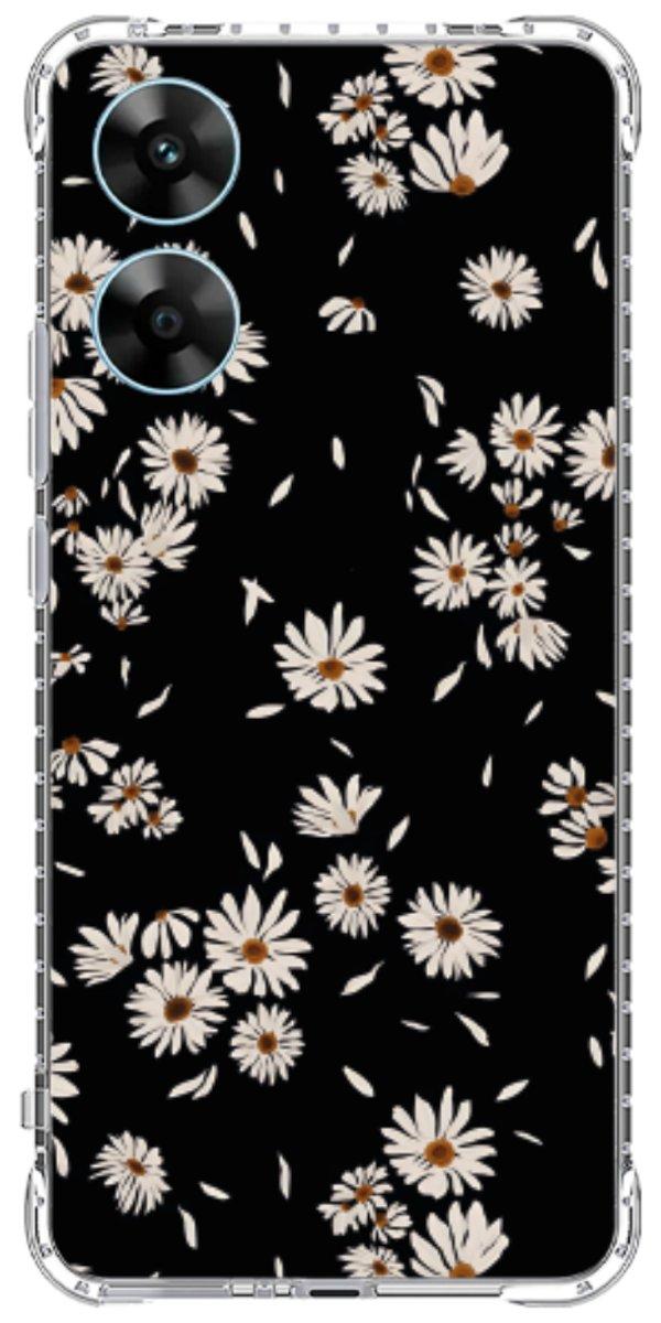 Capinha para Celular Margaridas Black