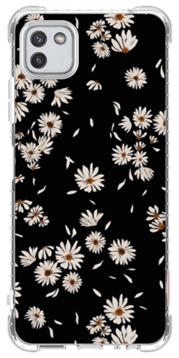 Capinha para Celular Margaridas Black