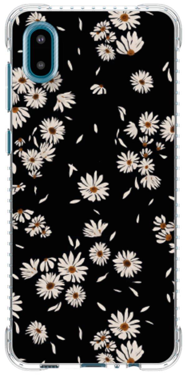 Capinha para Celular Margaridas Black