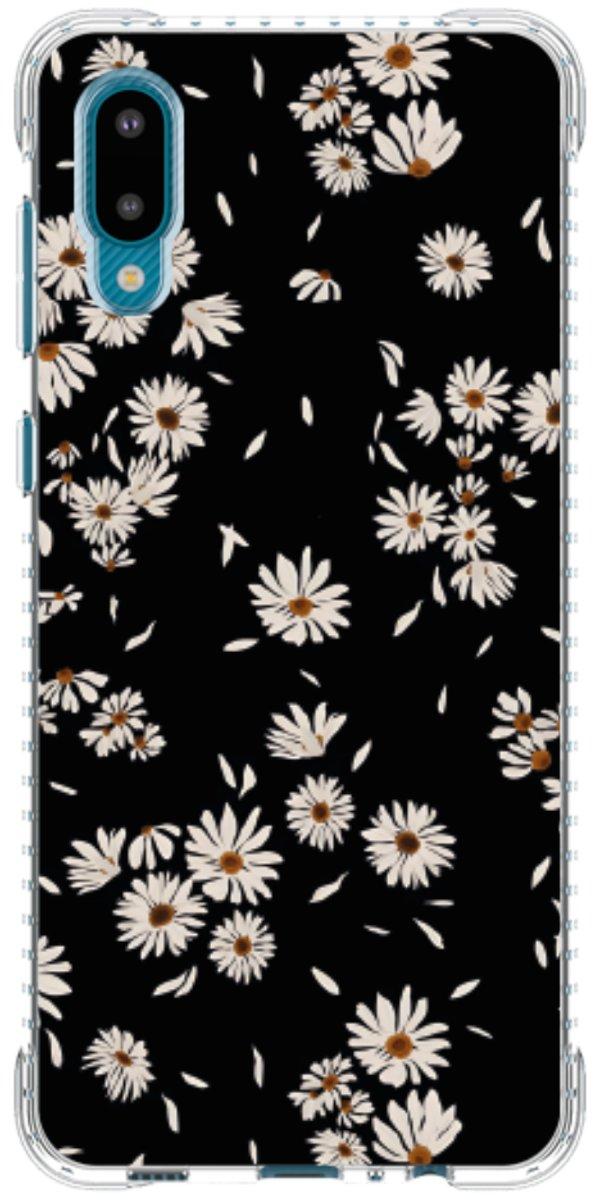 Capinha para Celular Margaridas Black