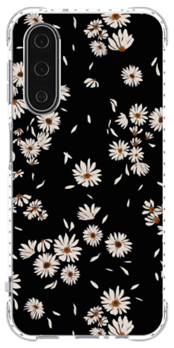 Capinha para Celular Margaridas Black