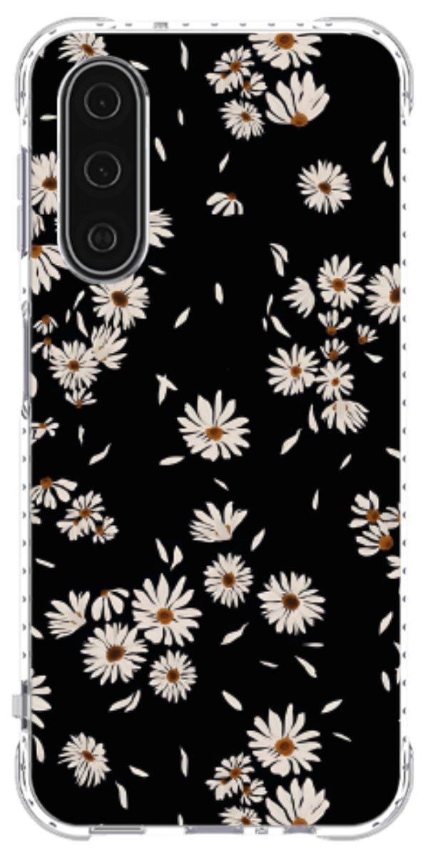 Capinha para Celular Margaridas Black
