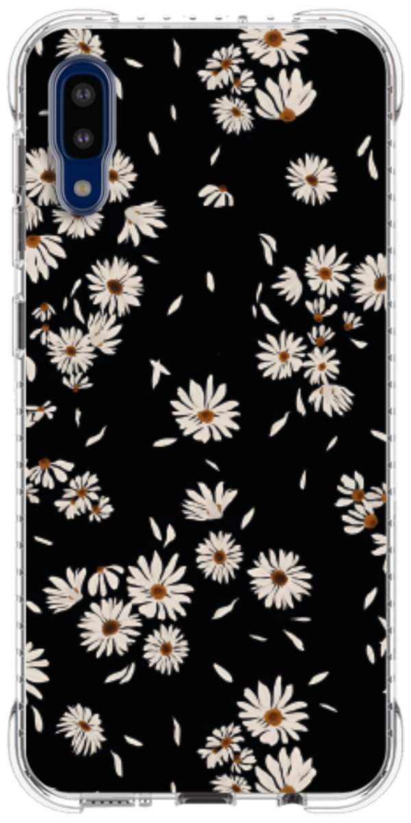 Capinha para Celular Margaridas Black