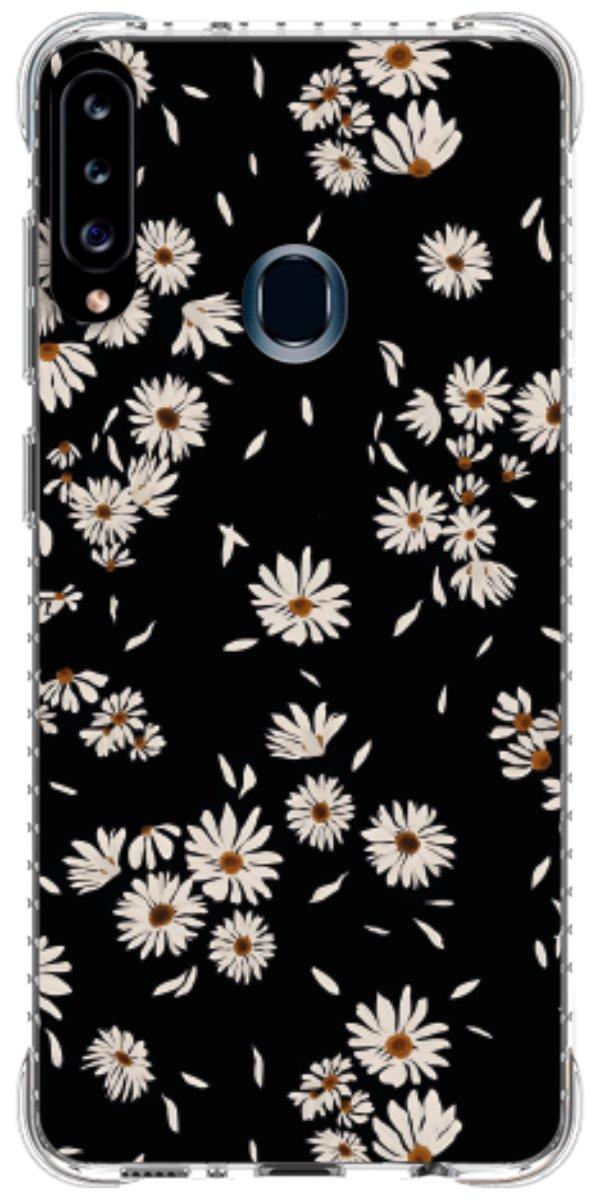 Capinha para Celular Margaridas Black