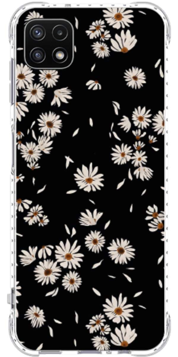 Capinha para Celular Margaridas Black