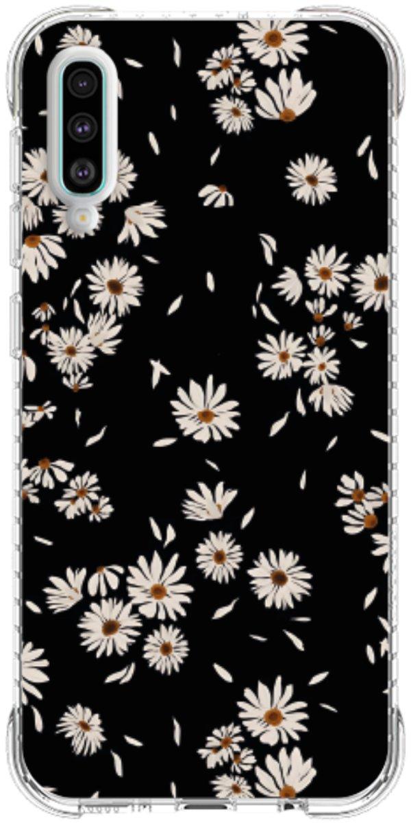 Capinha para Celular Margaridas Black