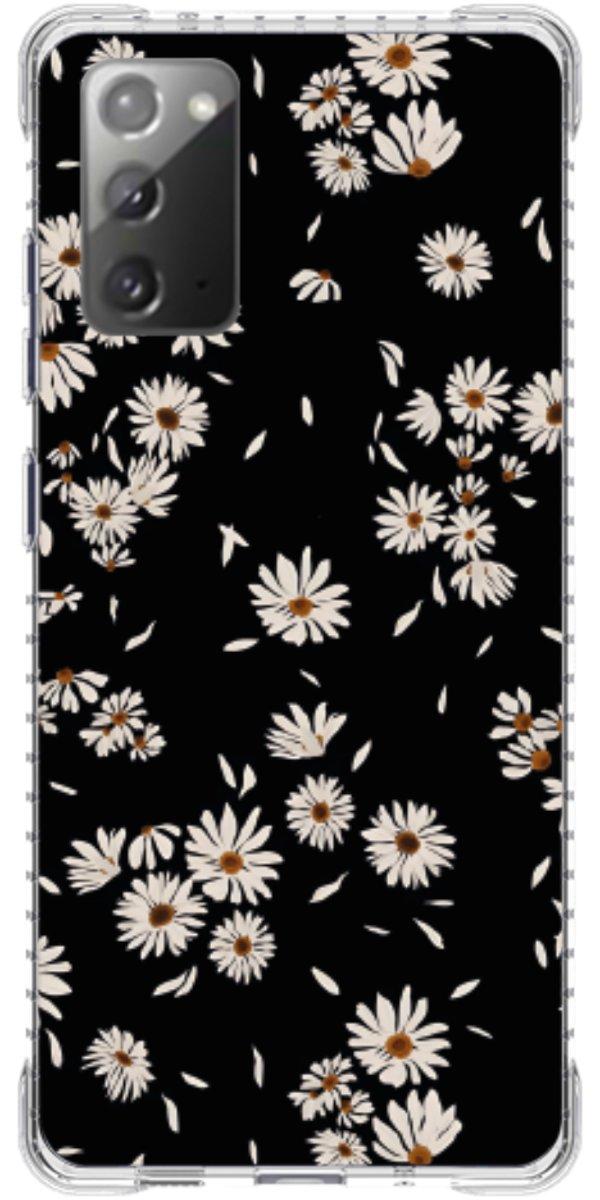 Capinha para Celular Margaridas Black