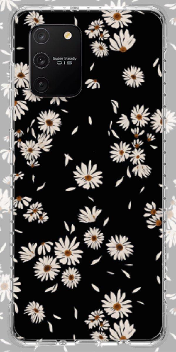 Capinha para Celular Margaridas Black